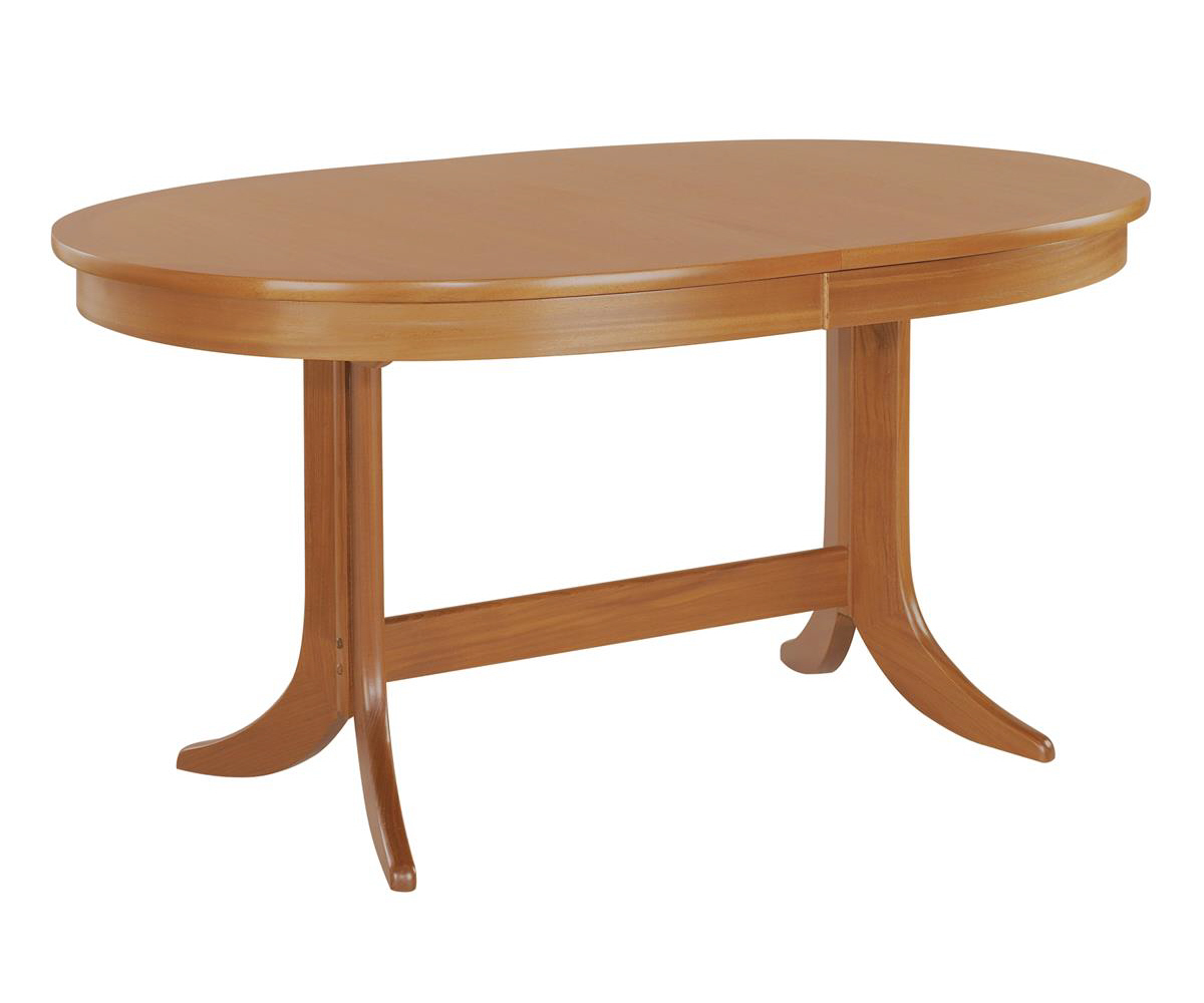 Nathan Classic Teak 2104 Large Oval Pedestal Dining Table - Dining