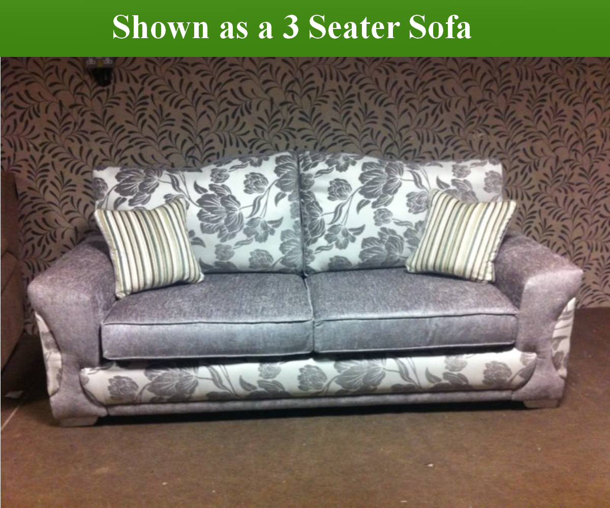 Red Rose Victoria 3 Seater Sofa and 2 Seater Sofa