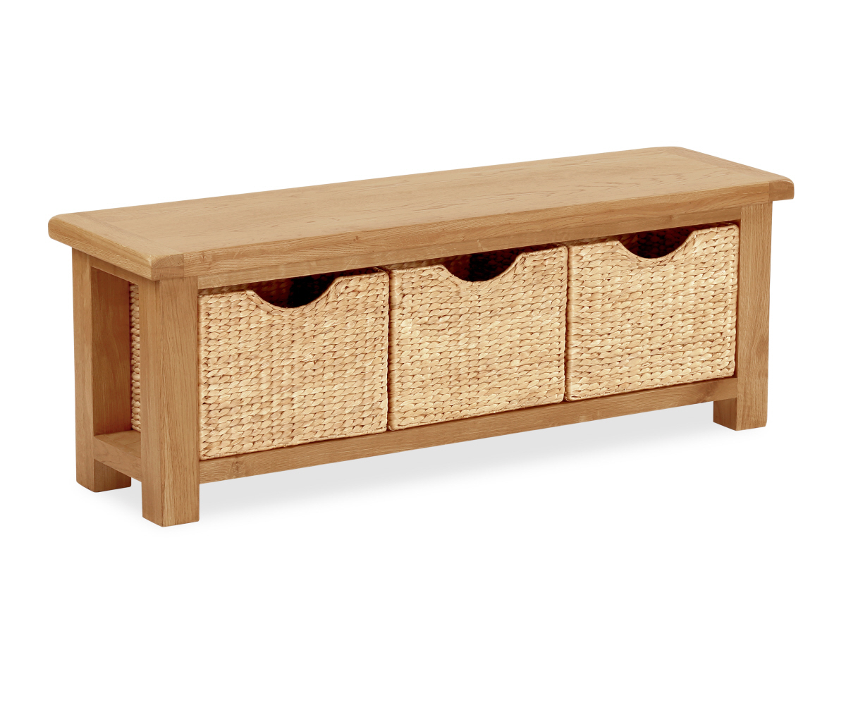 Intotal Great Baddow Bench with Baskets