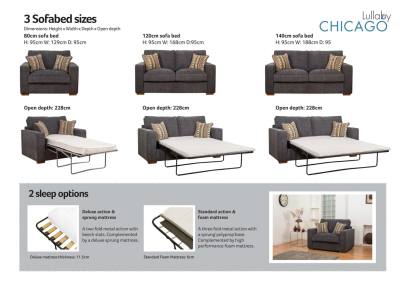 Buoyant Chicago 1 Seater Sofa Bed