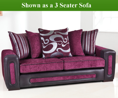 Red Rose Libby 3 Seater Sofa and 2 Seater Sofa