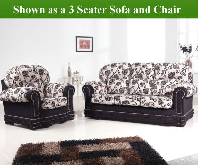 Red Rose Maria 3 Seater Sofa and 2 Chairs