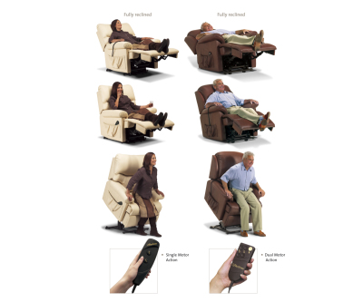 Sherborne Lynton Knuckle Small Lift and Tilt Recliner Single or Dual Motor Option